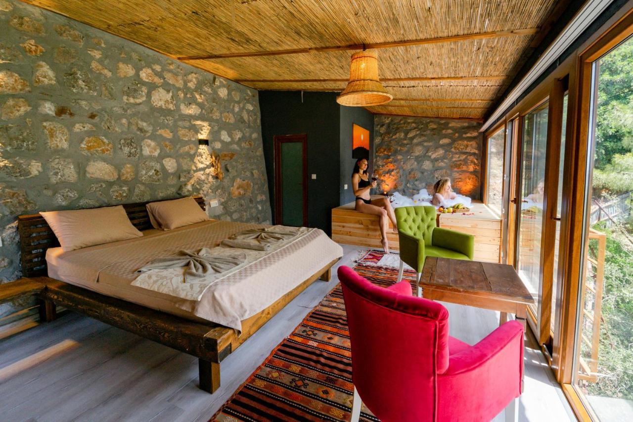 フェティエ Manzara Bungalow Bed & Breakfast エクステリア 写真